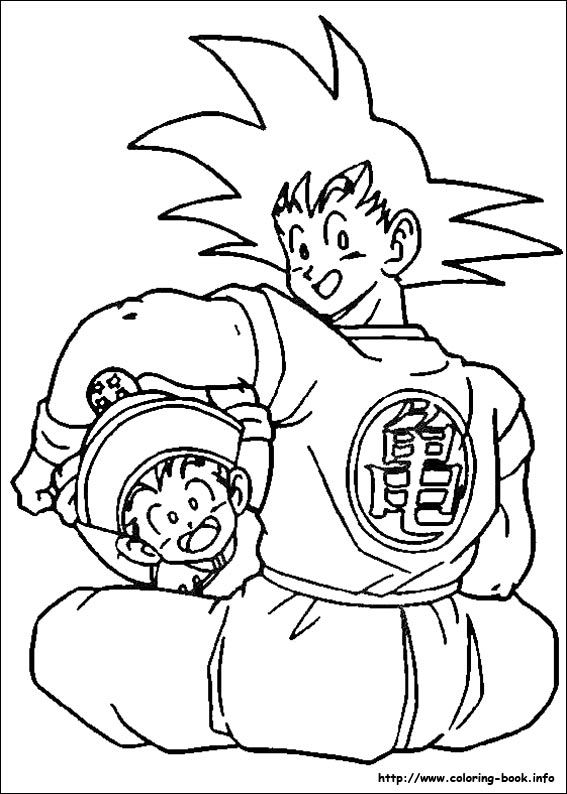 Dragon Ball Z coloring picture